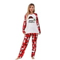 thumbnail image 3 of REORIAFEE Matching Pajamas for Family Christmas 2 Piece Loungewear Long Sleeve Top and Pant Plaid Soft Lightweight Sleepwear Red S-2XL, 3 of 7
