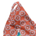 thumbnail image 5 of Abstract Lounger Chair Bag, Pattern of Repeating Dotted Flower Like Shapes Retro Style Feels, High Capacity Storage with Handle Container, Lounger Size, Burnt Sienna White, by Ambesonne, 5 of 5