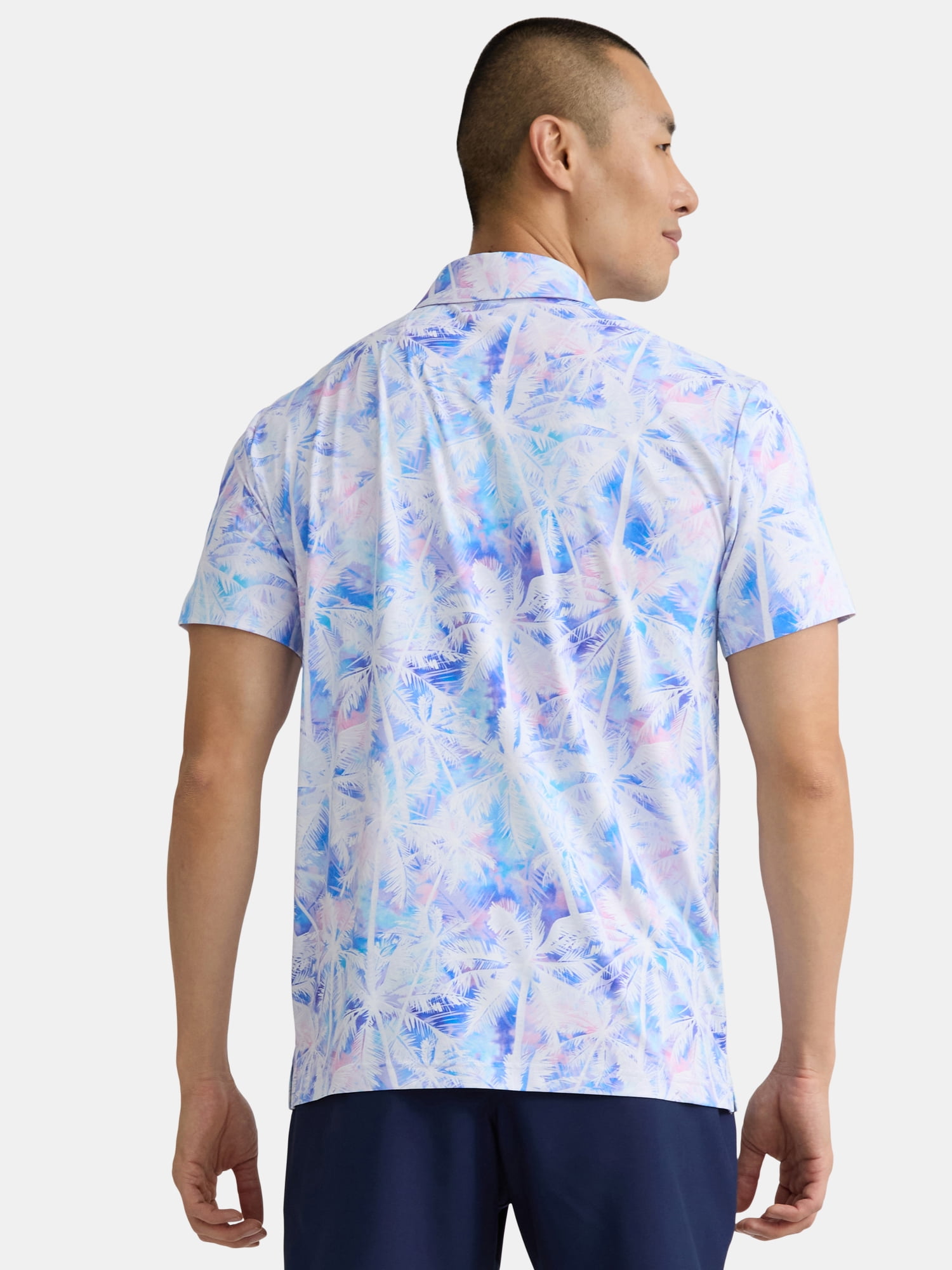 Birdie Bound Men's and Big Men's Novelty Print Golf Polo Shirt, Sizes S-5XL