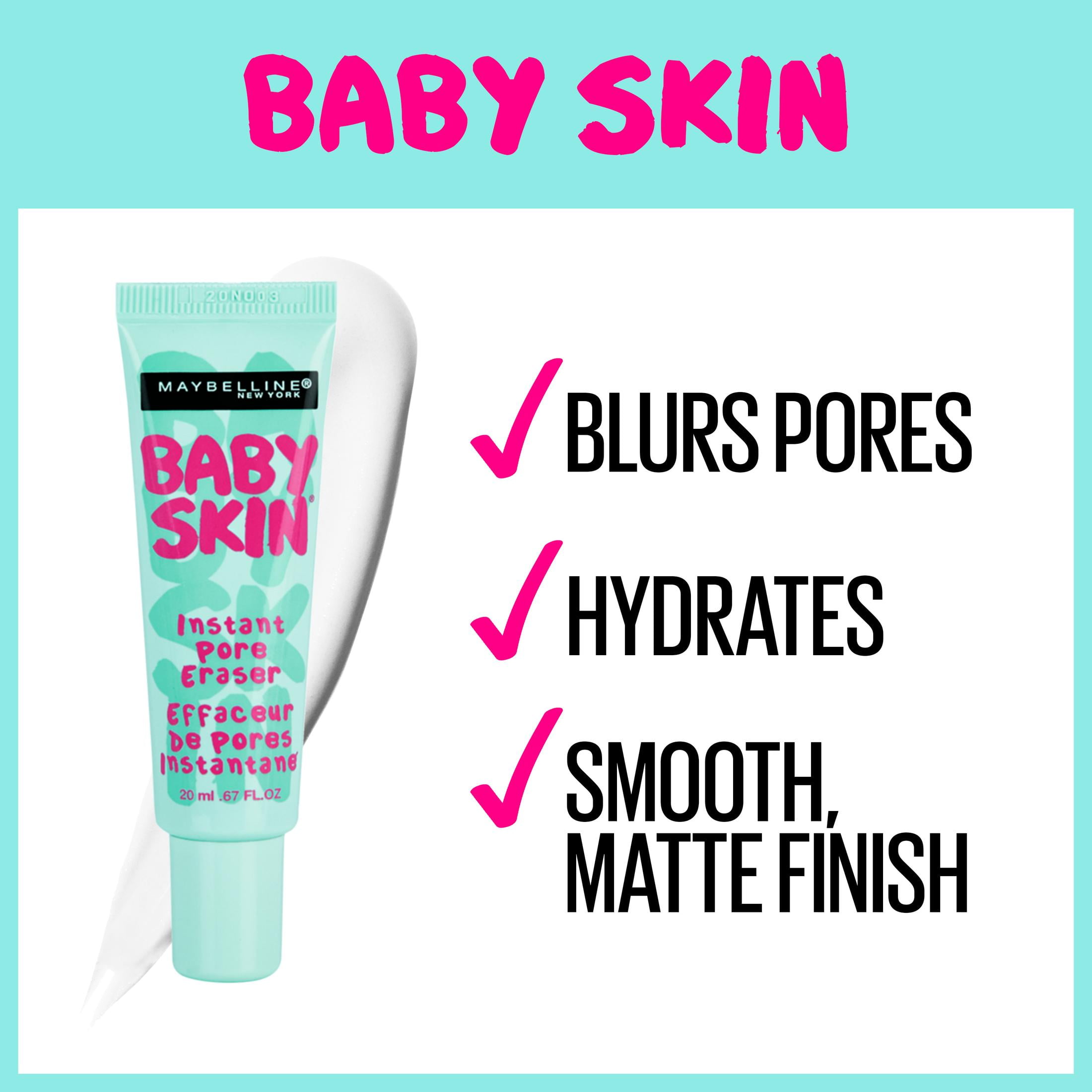 Maybelline Poreless Skin Instant Primer Clear 0.67 fl oz, Matte