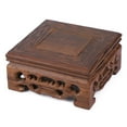 thumbnail image 4 of MGAXYFF 8 x 8 x 3.7 cm Wood Pedestal Plant Rack, 4 of 8
