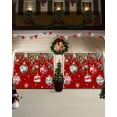 thumbnail image 3 of Garage Door Banner Cover 7 x 8 ft, Christmas Poinsettia Christmas Balls Snowflake Red Style Christmas Garage Door Decorations Holiday Christmas Backdrop Decor for Winter New Year Xmas Party, 3 of 6
