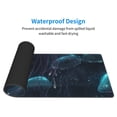 thumbnail image 4 of Pofeuu Ice blue light spot jellyfish Print Desk Mat for Keyboard and Mouse，Computer Desk Matt for Desktop，Large Mouse Pad for Desk，Desk Pads on Top of Desks 12x31.5in, 4 of 8