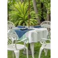 thumbnail image 2 of Outdoor Tablecloth with Umbrella Hole and Zipper, St. Patrick's Day Round Table Cloth 54 Inch Waterproof Tablecloth, Green Ombre Lucky Clovers Picnic Table Cover for Patio Camping, 2 of 7