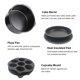 thumbnail image 5 of 10Pcs Air Fryer Accessory Kit Frying Baking Pan Rack Pizza Tray Pot Metal Holder Bread Bracket Cupcake Mould Set for 3.2QT-5.8QT Air Fryer, 5 of 5
