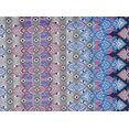 thumbnail image 2 of Zelouf Ity Span Print  , Sewing, DIY, Crafts Fabric by the Yard, 468 Cobalt/coral, 20 Yard, 2 of 2