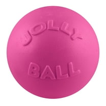 Jolly Pet Bounce-N-Play Ball Pink 6 inch Bubblegum Scented Rubber Dog Toy