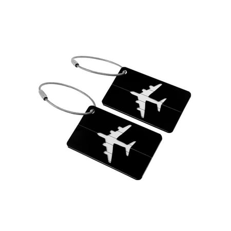 Unique Bargains Travel Aluminum Luggage Tags Holders For Baggage Suitcases, 2/7