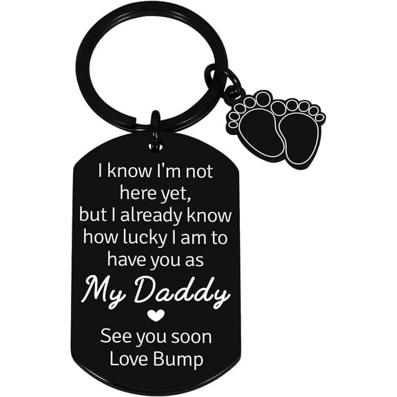 Fathers Day for New Dad, First Time Dad Gifts, Daddy To Be Gift for 1st Time Dads, New Dads Daddy Essentials Keychain, Father to Be Gifts First Time, Gender Reveal Gift Ideas for Husband
