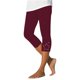 thumbnail image 1 of Pantalones capri ajustados de cintura alta para mujer: ropa informal de verano, fácil cuidado, perfectos con camisetas, 1 of 4