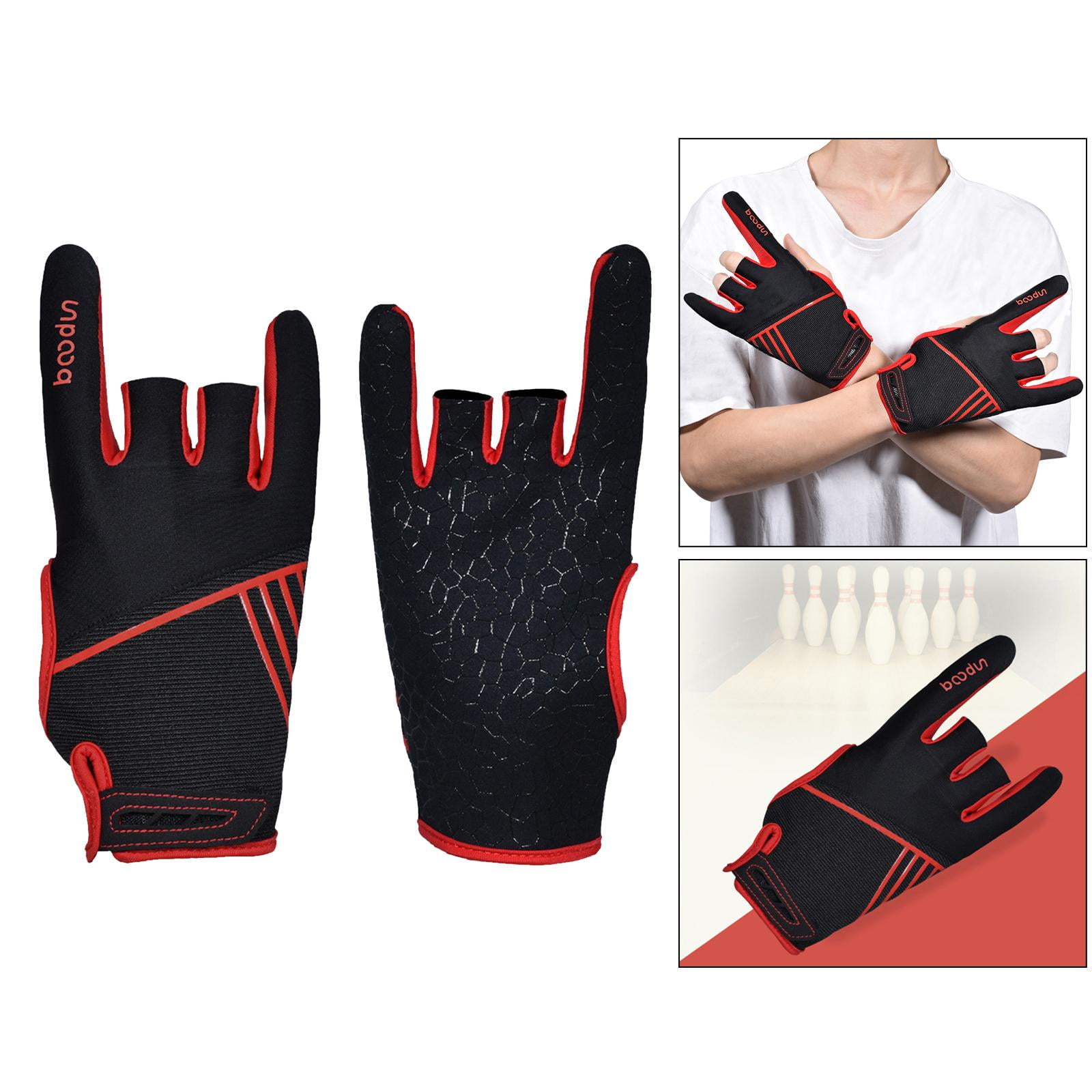 1Pair Half Finger Bowling Gloves Breathable MTB Bike Fishing Fitness Mittens 