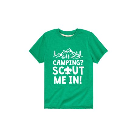 Instant Message Boy Scouts Of America Camping Scout Me In Youth Short Sleeve Tee Walmart Com - buying the new green top hat with white band on roblox