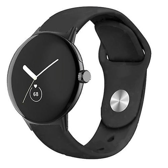 For Google Pixel Watch Solid Color Reverse Buckle Silicone Watch Band