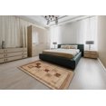 thumbnail image 5 of Ahgly Company Machine Washable Indoor Square Contemporary Light Brown Area Rugs, 3' Square, 5 of 7