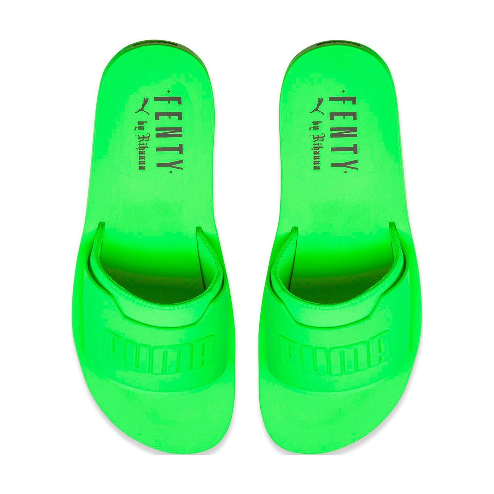 Womens Puma x Fenty By Rihanna Surf Slide Green Gecko 367747 04
