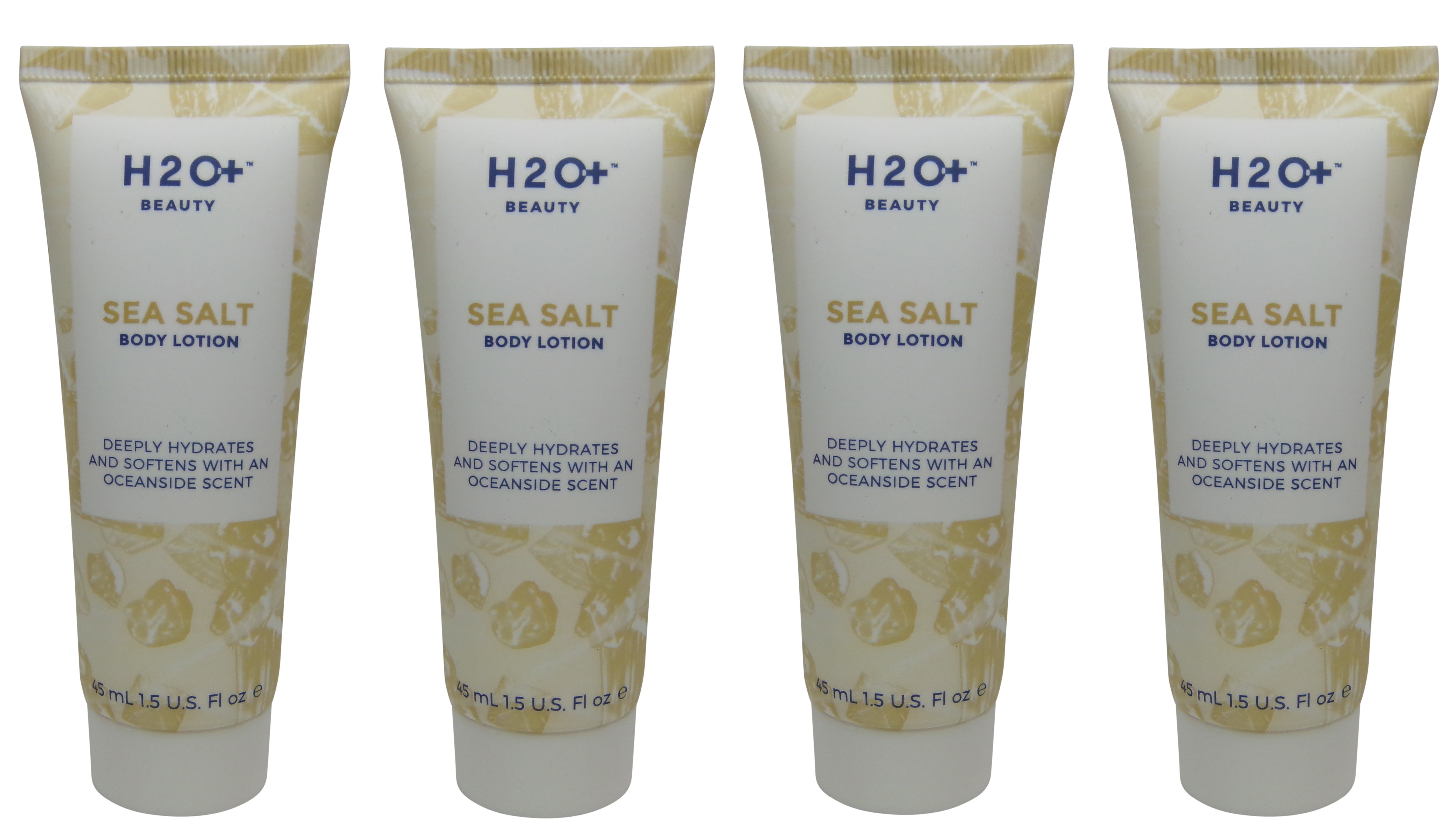 H2O+ Beauty Sea Salt Body Lotion lot of 4 each 1.5oz bottles. Total of