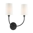 thumbnail image 6 of 2242-BF Crystorama Lighting Sylvan - 2 Light Wall Sconce-Black Forged Finish, 6 of 8