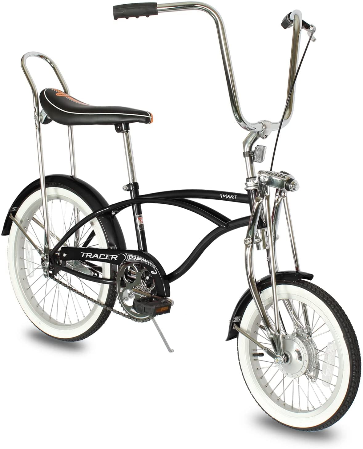 Wonder Wheels 16 Inch Lowrider Hi-Ten Steel Drum Brake Single Speed Bicycle w/ Alloy Rims - Matte Black
