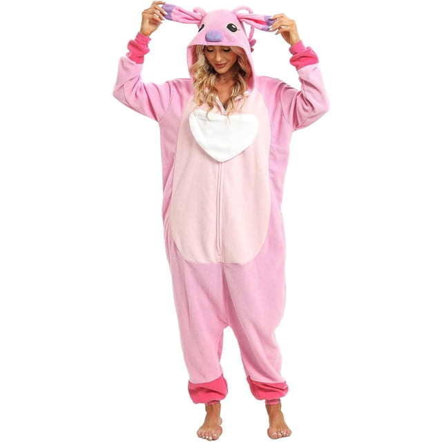 Wishliker Pijamas de animales para adultos, disfraces de Halloween, cosplay, ropa de fiesta