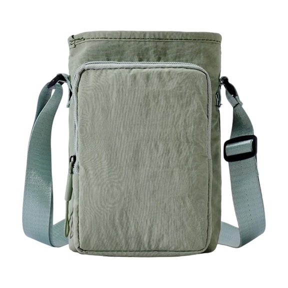 Washable Fabric Small Crossbody Bag For Men Women Multi Compartment Casual Shoulder Bag For Daily Use