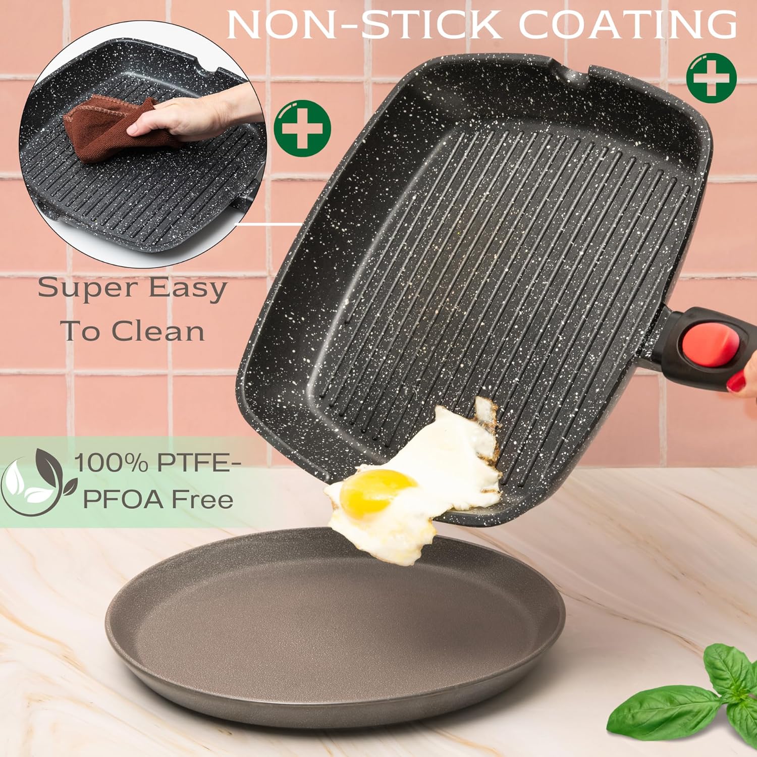 Moss & Stone 11-Inch Square Grill Pan photo 7