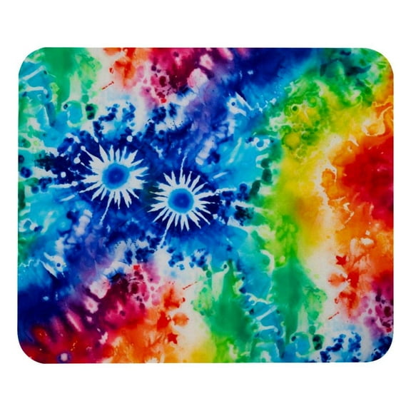 Tie-Dye Computer Mouse Pad,Rubber Mouse Mat for Gaming, Office, Laptop, PC, Women