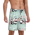 thumbnail image 2 of Easygdp Cute Panda Men's Short Pajama Pants, Sleep Shorts, Household Pants, Casual Pants with Pockets - Small, 2 of 9