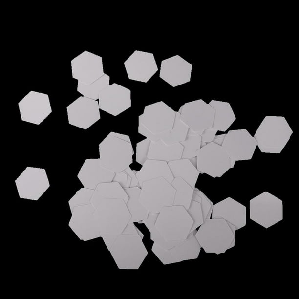3x 100 Piezas de Plantilla de Acolchado de Papel BLESIY Hexagonal Manualidades de Retazos Bricolaje