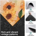thumbnail image 3 of Yellow Green Leaf Sunflower Pattern Kitchen Rugs Sets Of 3,Kitchen Runner Rugs Non Skid Washable,Decorative Kitchen Floor Mats for Kitchen,Sink,Laundry,17"x30"+ 17"x47" + 17"x59", 3 of 6