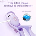 thumbnail image 2 of Heated Eyelash Curler, 5s Fast Heat up, 24H Long-Lasting Curls, Rechargeable Temperature Control, Safe Anti-Burn, Purple, 2 of 7