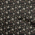 thumbnail image 1 of oneOone Polyester Spandex Black Fabric Owl Sewing Material Print Fabric By The Yard 56 Inch Wide, 1 of 5