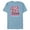 Ocean Blue, variant on Minnie Mouse Varsity 1928 - Short Sleeve Blended T-Shirt for Adults - Customized-Black