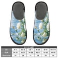 thumbnail image 5 of IAUYY Memory Foam House Slippers Suitable for Both Men and Women. Comfortable, Anti-Slip Plush Flat-Bottomed Slippers The Best Holiday Gift Moths Hover Around The Branches, 5 of 9