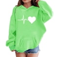 thumbnail image 4 of Hoodies for Teen Girls Boys Oversized Comfy Heart Print Sweatshirts Kids School Cute Trendy Outfits Fall Winter Warm Clothes, 4 of 6