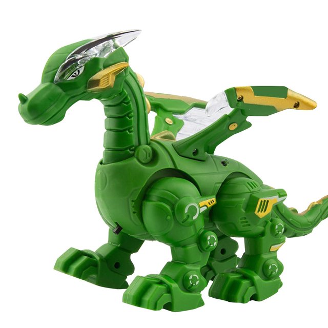 Juguete mecánico de dinosaurio HUOGUO, modelo de dinosaurio, con sonido y luz