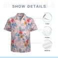 thumbnail image 7 of High Quality Hawaiian Shirts for Men Short Sleeve Aloha Beach Shirt Floral Summer Casual Button Down Shirts Blouses N69PS5, 7 of 7