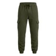 thumbnail image 7 of Yungyresw Fall Joggers Pants For Men Drawstring Waist Warming Tapered Athletic Trousers Soft Comfortable Casual Cargo Pants Deep Green L, 7 of 7
