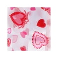 thumbnail image 3 of CTM  Valentine's Day Heart Print Holiday Lightweight Scarf (Women), 3 of 4