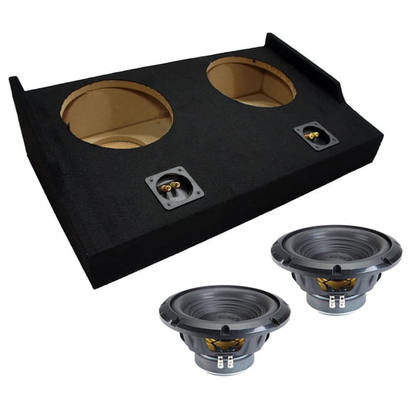 Alpine fits 15-25 Ford F-150 Super Cab EXT Truck Sealed Dual 10" W10S4 Loaded Subwoofer Sub Box Enclosure 500W RMS 4 Ohm