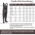 thumbnail image 5 of Bootfoot Chest Waders, Fishing Waders 2-Ply Nylon Waterproof Hunting Waders with Boot Hanger for Men and Women, 5 of 5