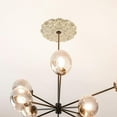 thumbnail image 4 of AURARMLET Ceiling Fan Medallion Small Round Ceiling Medallion PS Frames Ceiling Lights 1Pack, 4 of 6