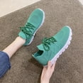 thumbnail image 6 of Big Size Women's Lightweight Walking Sneakers Casual Lace Up Flats Tennis Athletic Running Fashion Sport Shoes for Girls, 6 of 10