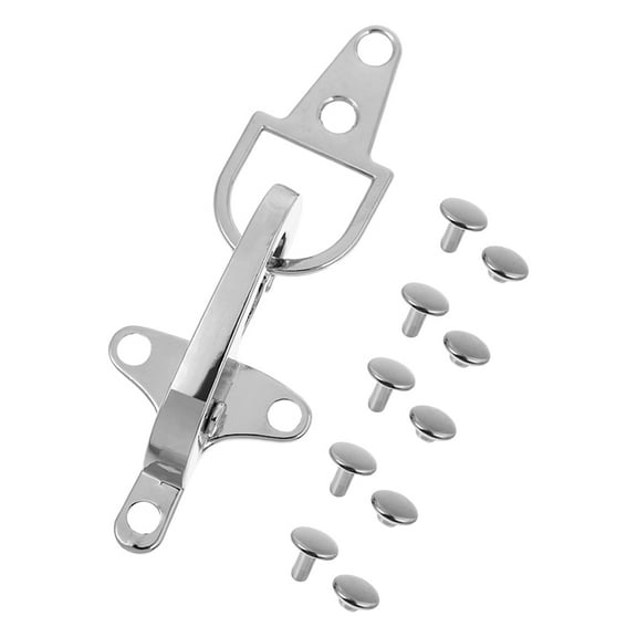 HOMEMAXS  Cloak Clasp Fasteners Sew Coat Buttons Replacement Fastening Buckles Silver