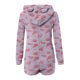thumbnail image 4 of Mono cálido con capucha y orejas para mujer, estampado de manga larga, pantalones cortos, mono corto con cremallera, bolsillo, ropa de dormir, ropa de casa, tops de poliéster para mujer, 4 of 5