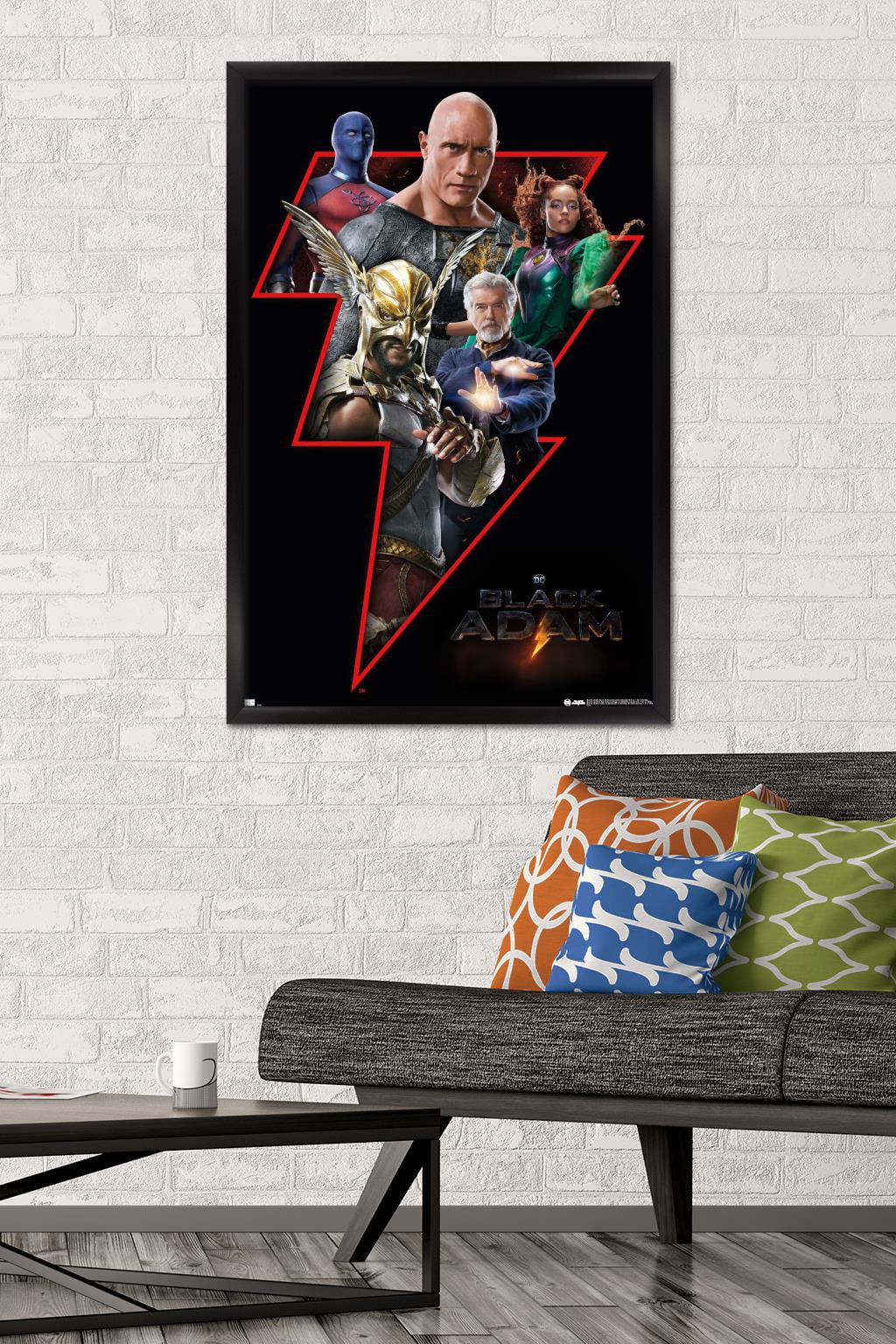 DC Comics Movie Black Adam - Group Wall Poster, 22.375" x 34" Framed