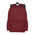 thumbnail image 2 of Rateoe Burgundy Floral Pattern Student Backpack,Backpack for School,Lightweight Bag,Travel Backpack,Outdoor Backpack,Large Capacity Backpack, 2 of 8
