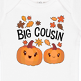 thumbnail image 4 of Inktastic Big Cousin Pumpkins with Fall Leaves Boys or Girls Baby Bodysuit, 4 of 5