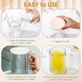 thumbnail image 3 of 4 Pcs Frozen Beer Mugs for Freezer Double Wall Gel Frosty Freezer Mugs Beer Ice Mugs for Freezer Dr, 3 of 5
