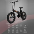 thumbnail image 2 of Folding Electric Bike, iRerts Portable Adults Electric Bikes for Women Men, 3 Riding Modes Electric Folding Bike, Electric Bicycle with 500W Motor, 20" Fat Tire, Adult Bike for On Duty/Off Duty, Black, 2 of 11