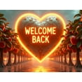 thumbnail image 3 of Vintage Themed Welcome Back Banner with Heart Element Party Decorations Backdrop for Homecoming Celebrations Family Reunions Gatherings Photo Booths, 3 of 7